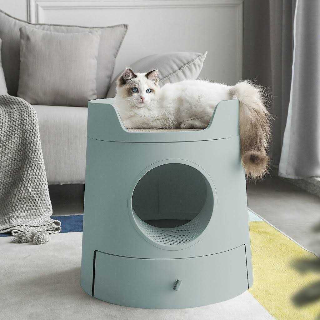 XL 2-in-1 Cat Litter Box with Scratch Basin M4797