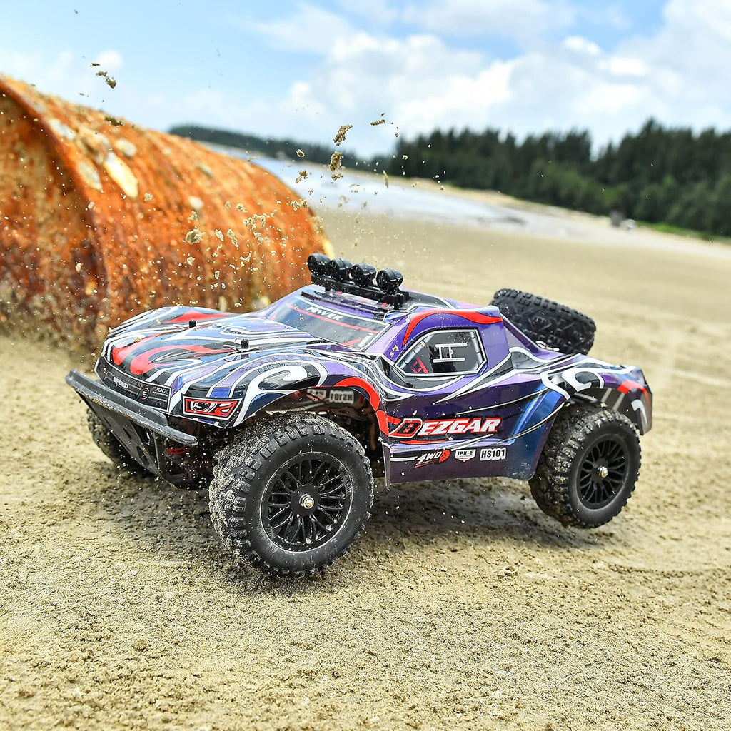1:10 Scale 4WD Remote Control Electric Off Road RC Monster Truck with 2 Rechargeable Batteries R33156