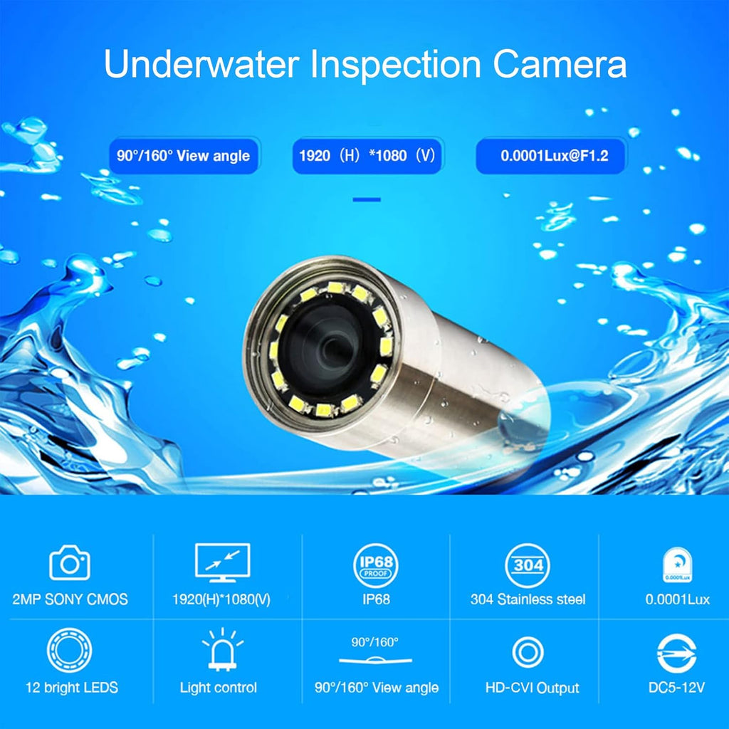 Modular Underwater Camera Kit with 2 Sensor Units FOV 160° F4377