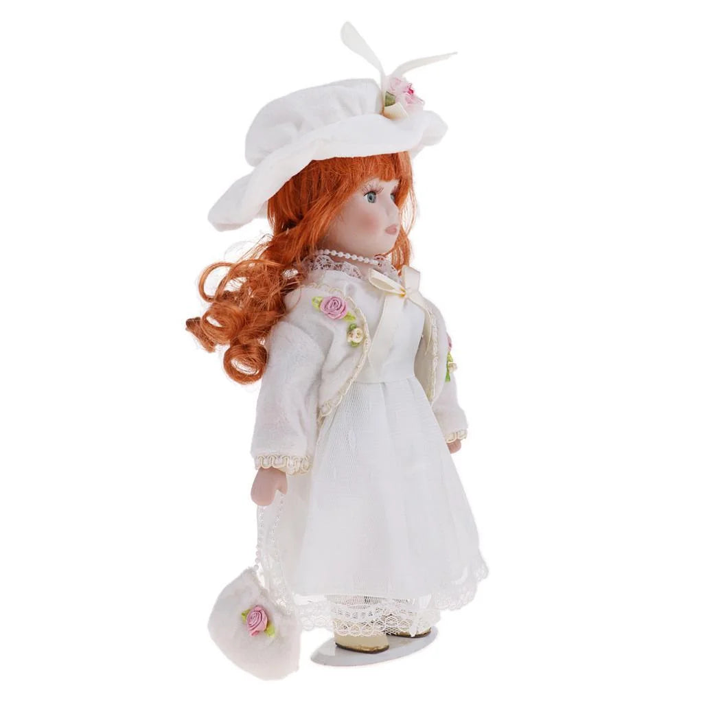 12inch Porcelain Doll with Stand L339163