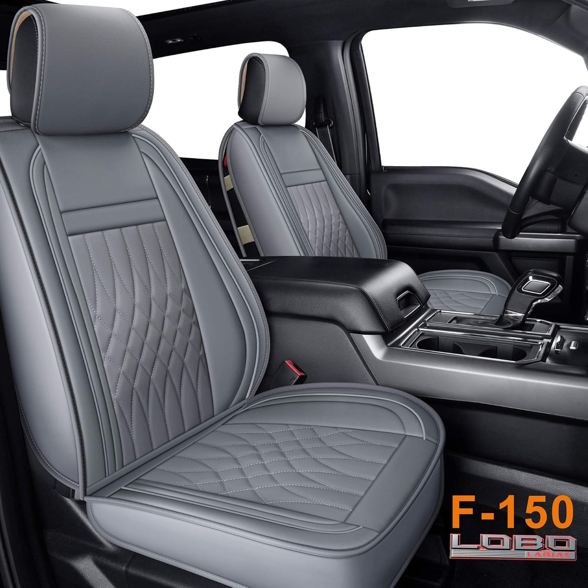 Black Water Proof Faux Leather Seat Covers Full Set A611