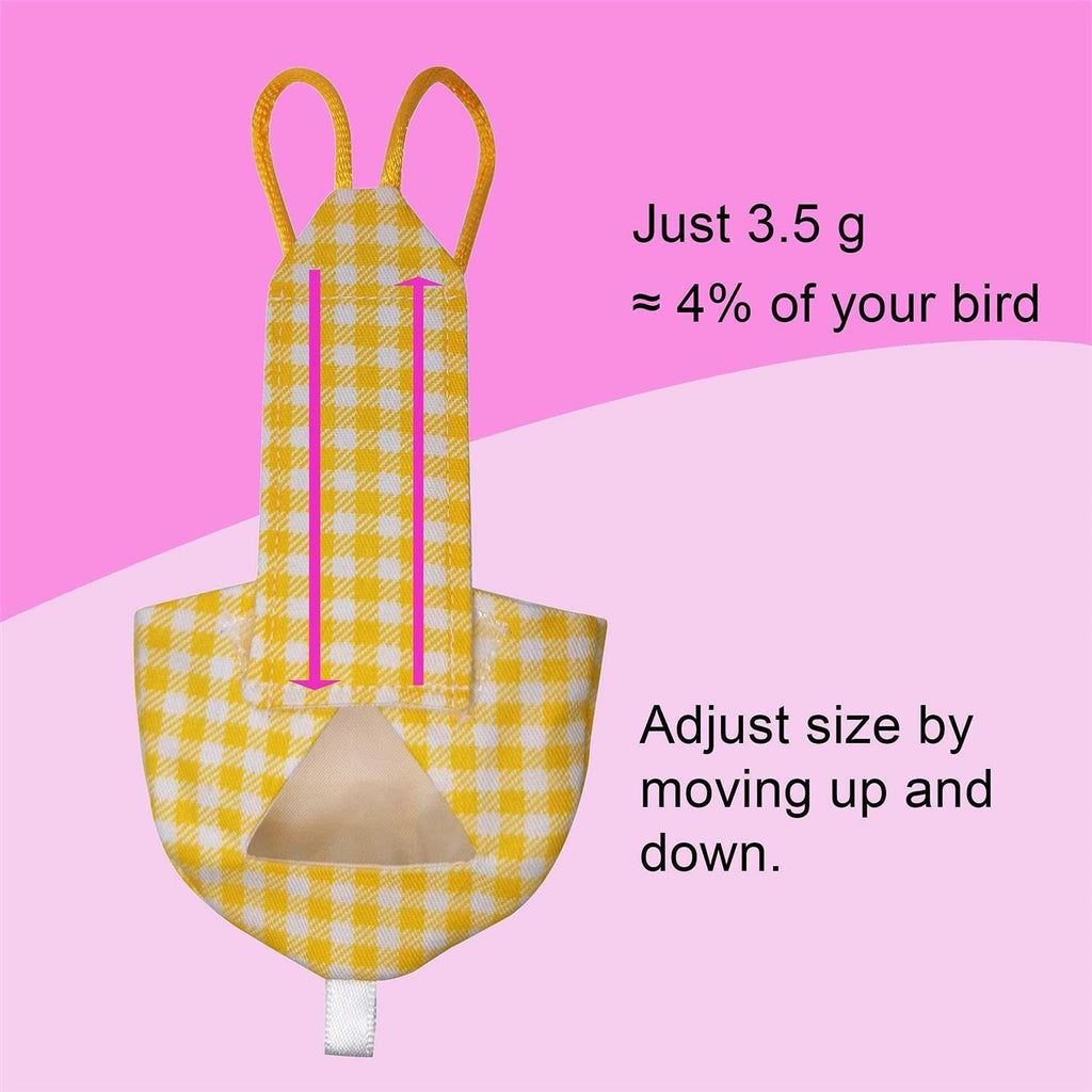 Bird Diaper Harness Flight Suit with 80 Inch Flying Leash U419