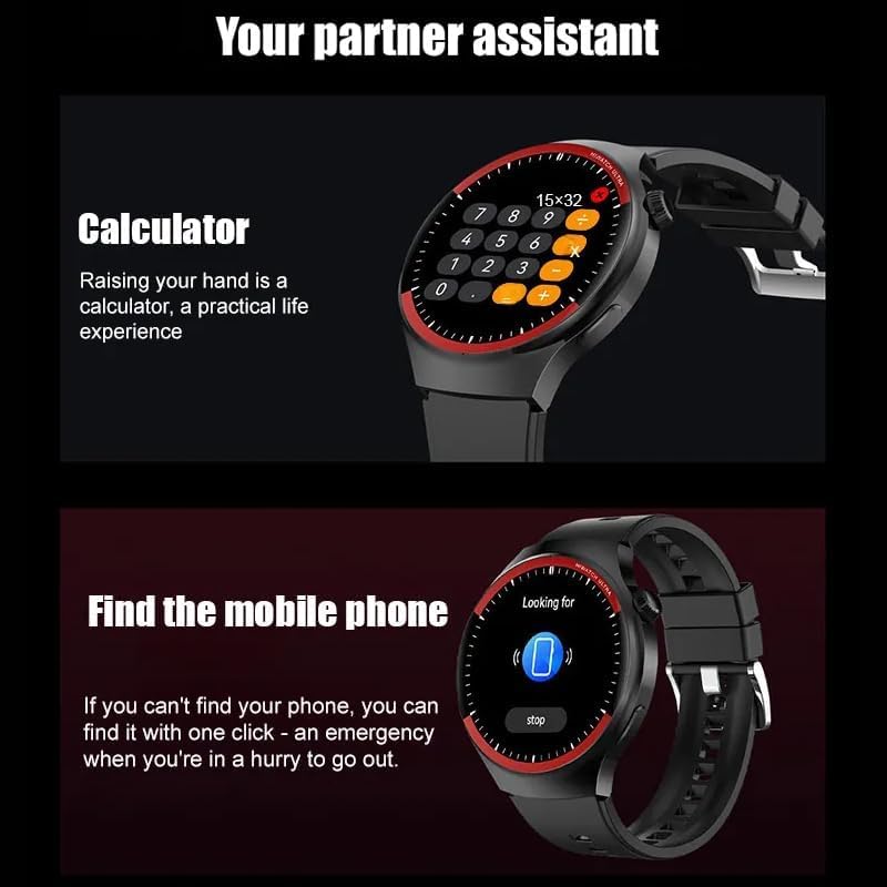 Smart Watch with Heart Rate Monitor Black T475