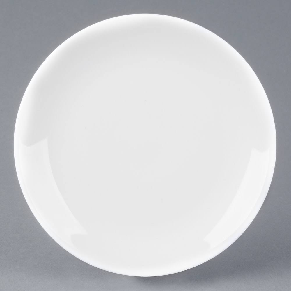 White Coupe Bone China Plate - 24/Case J125