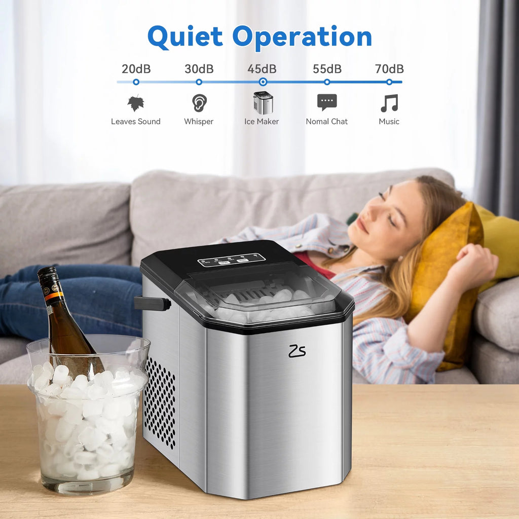 Countertop Nugget Ice Maker with Self-cleaning D591