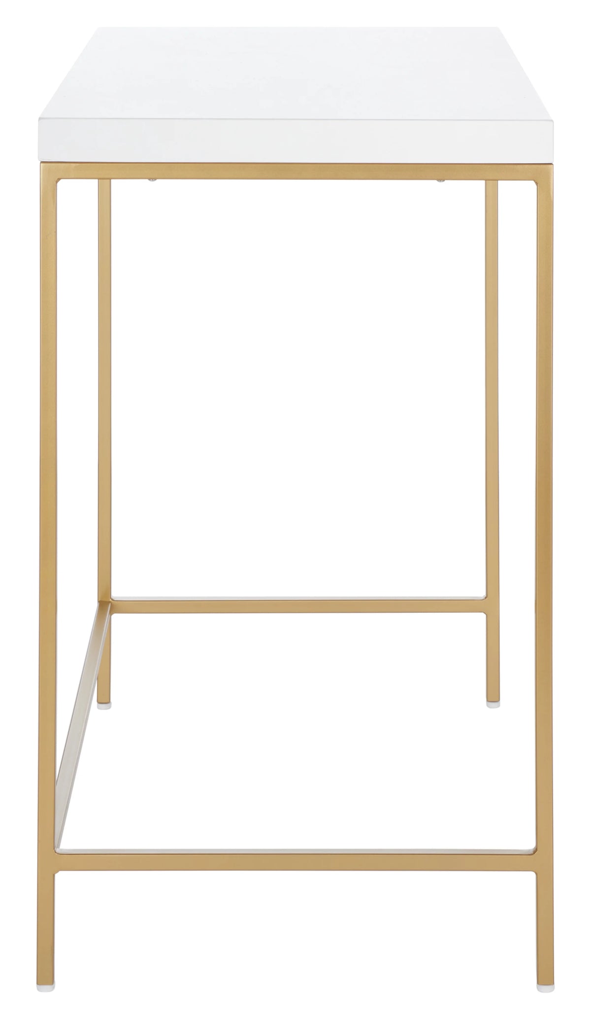 White Gold Wood Writing Desk J4631