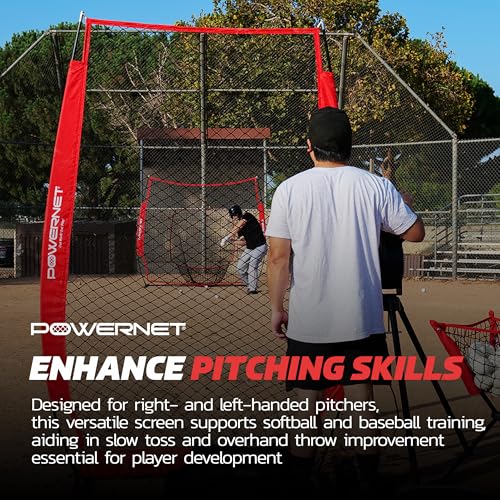 Portable 7-FT Softball & Baseball Pitching Net G880292