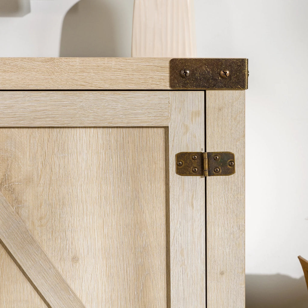 Modern Farmhouse Barn Door TV Stand N460