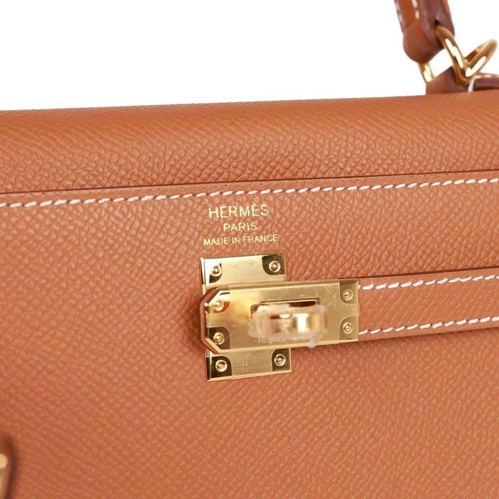 Gold Epsom Leather Handbag A855