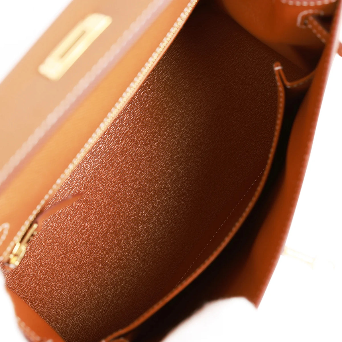 Gold Epsom Leather Handbag A855