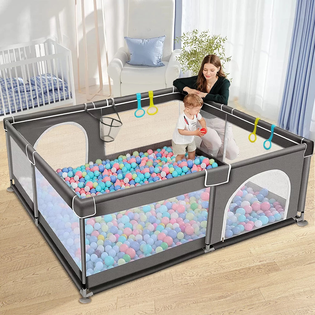 Portable Soft Mesh Baby Playpen H78396