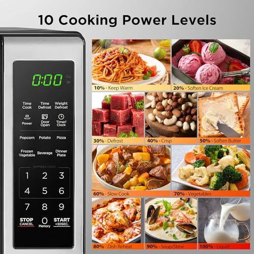 700W 0.7 Cu.ft Stainless Steel Digital Microwave Oven J745376