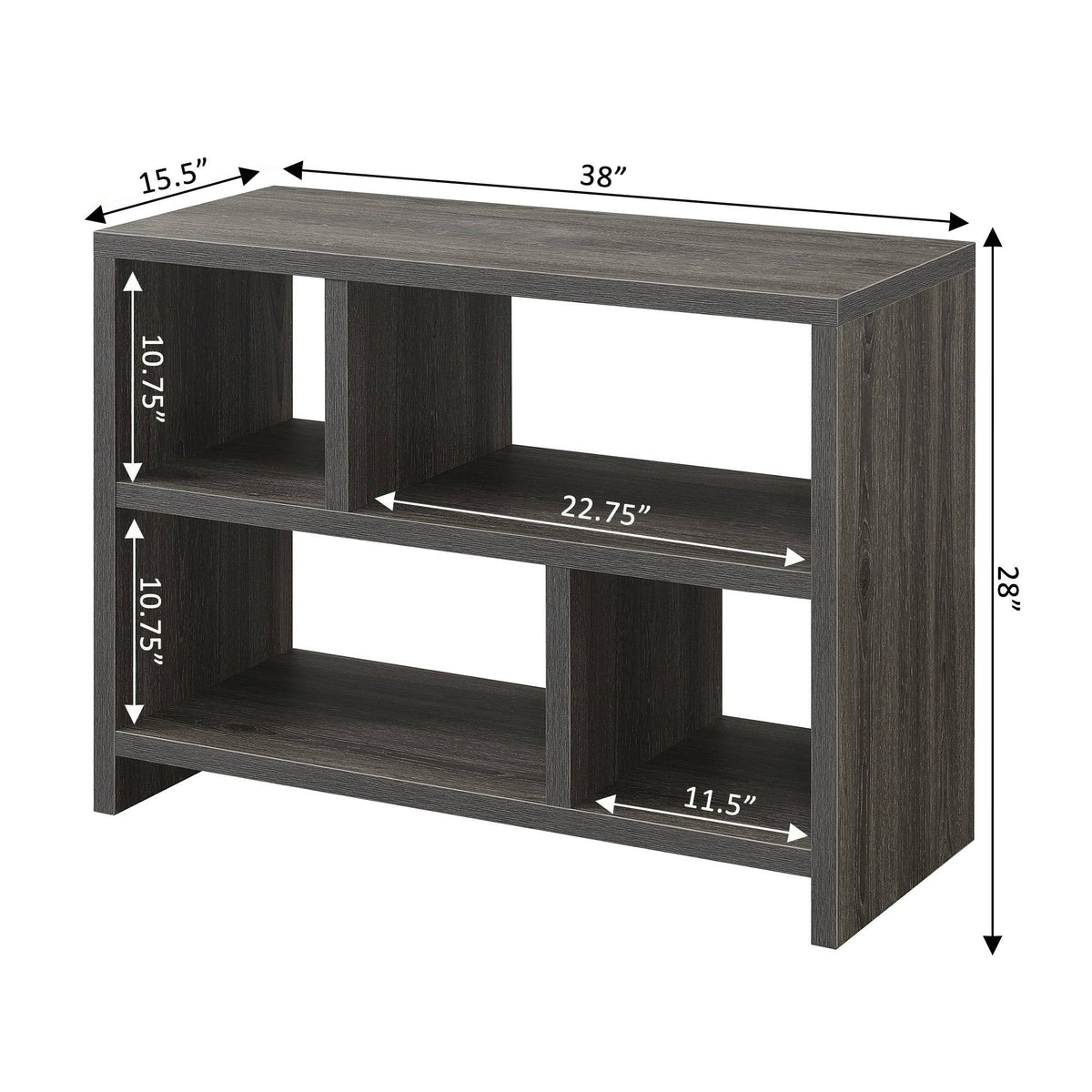 White Faux Marble 3 Tier Bookcase J941