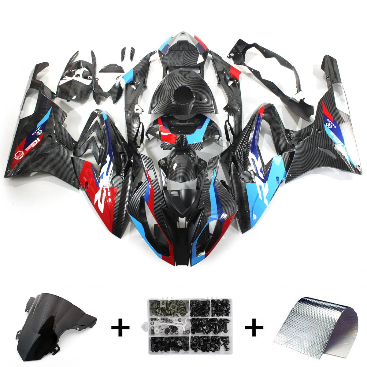 ABS Injection Fairing Kit Bodywork Plastic for BMW S1000RR 2015-2016 P889
