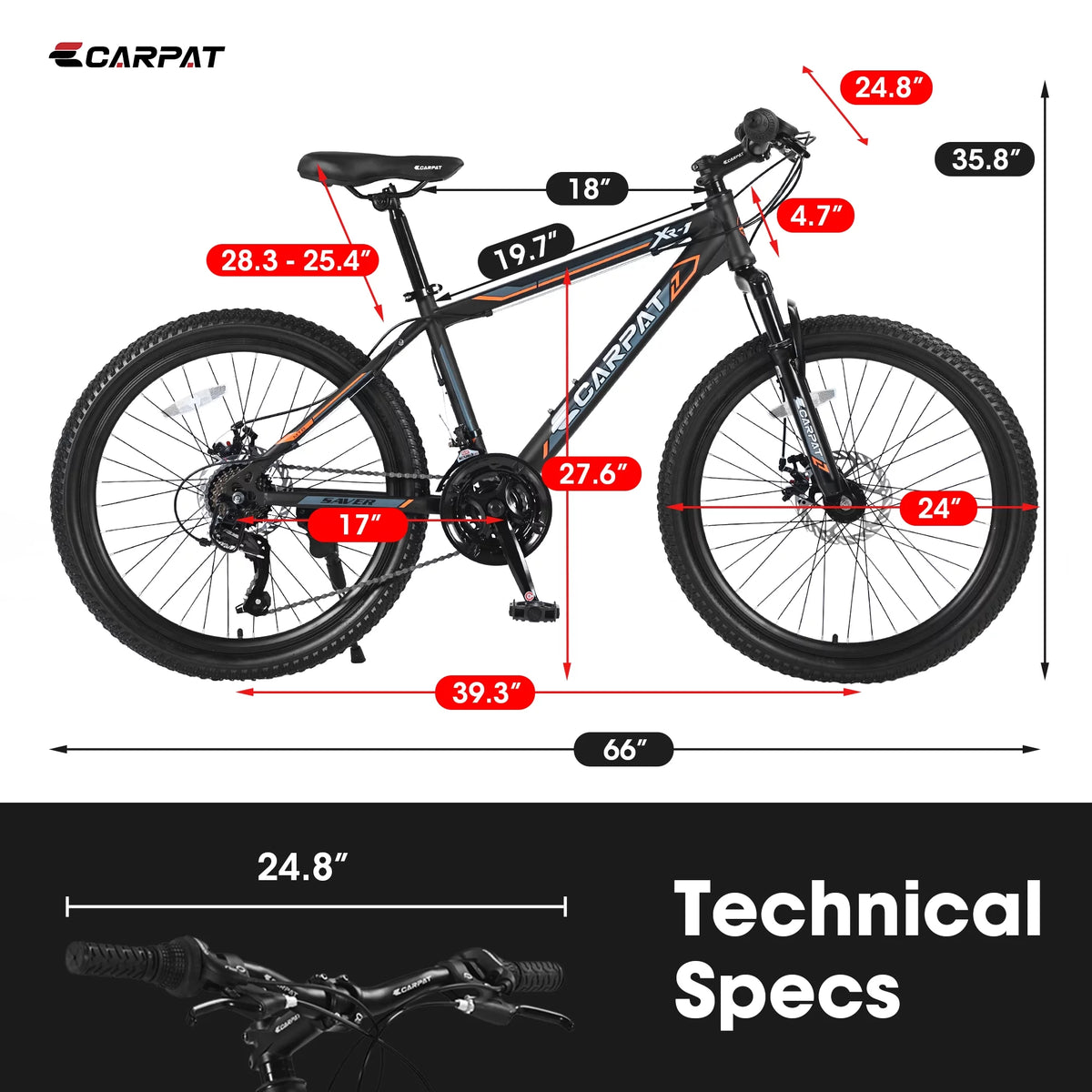 24 inch 21 Speed Mountain Bike P68638