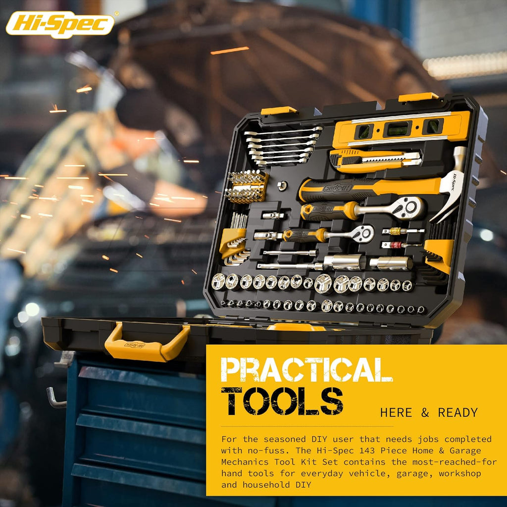143 Piece Home & Garage Tool Kit Set H62139