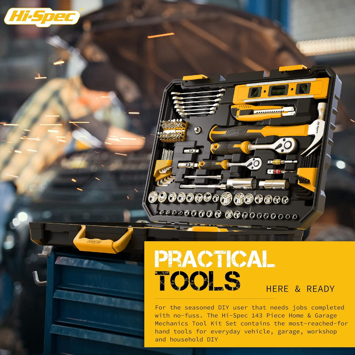 143 Piece Home & Garage Tool Kit Set H62139