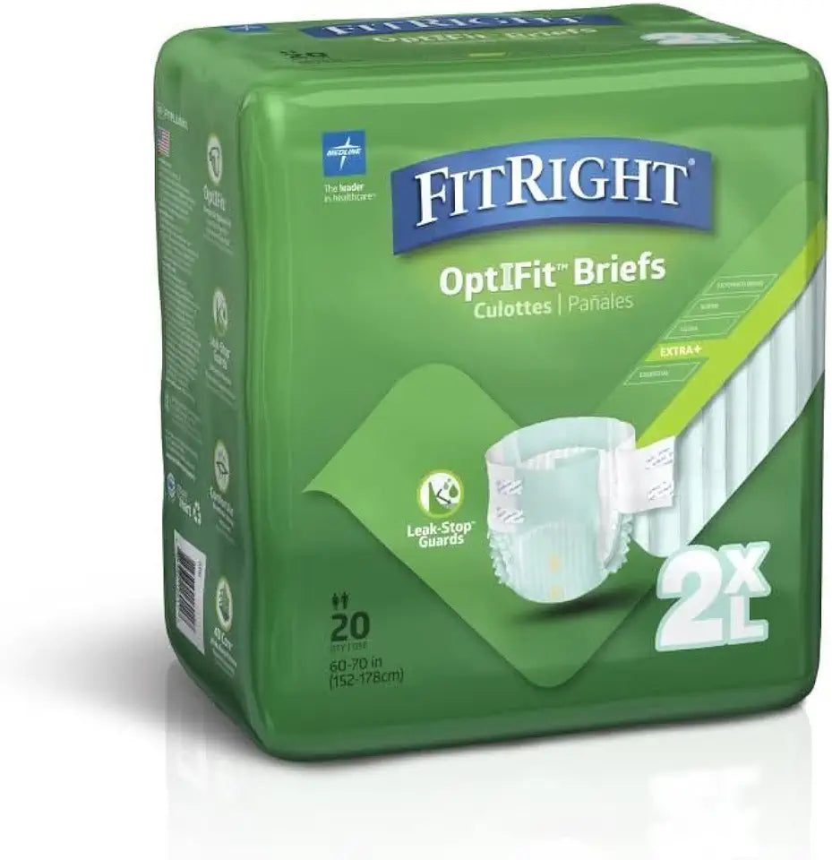 2XL Adult Briefs with Tabs 20 Count F34036