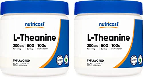 L-Theanine Powder 100 Grams (2 Pack) A536406
