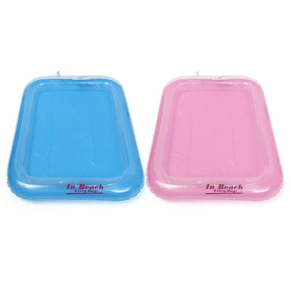 Pink Inflatable Kids Beach Sandbox Sand Toy Tray H669