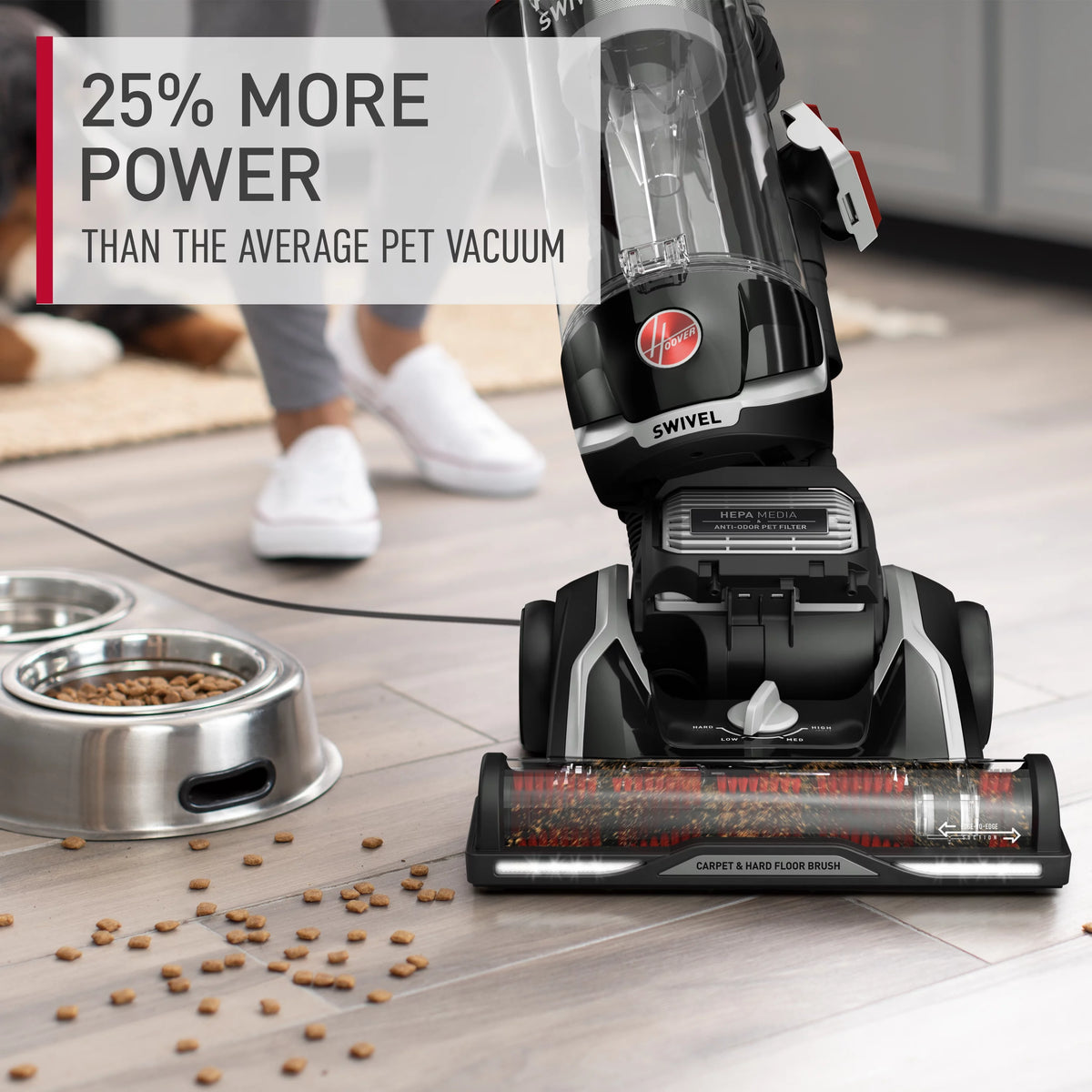 Bagless Upright Vacuum Cleaner with HEPA Media Filtration N76085