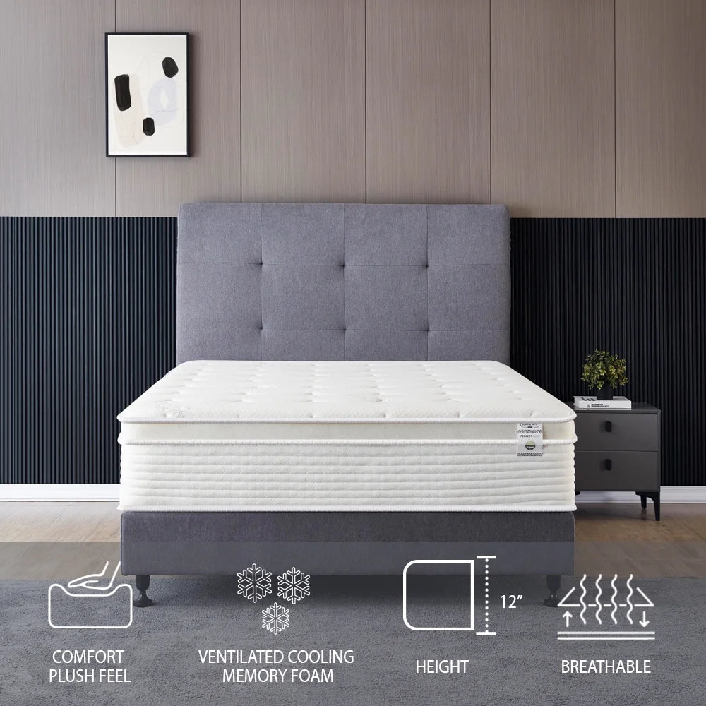 Memory Foam Spring Hybrid Full Size Mattress F934902