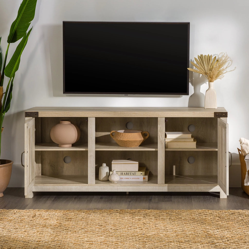 Modern Farmhouse Barn Door TV Stand N460