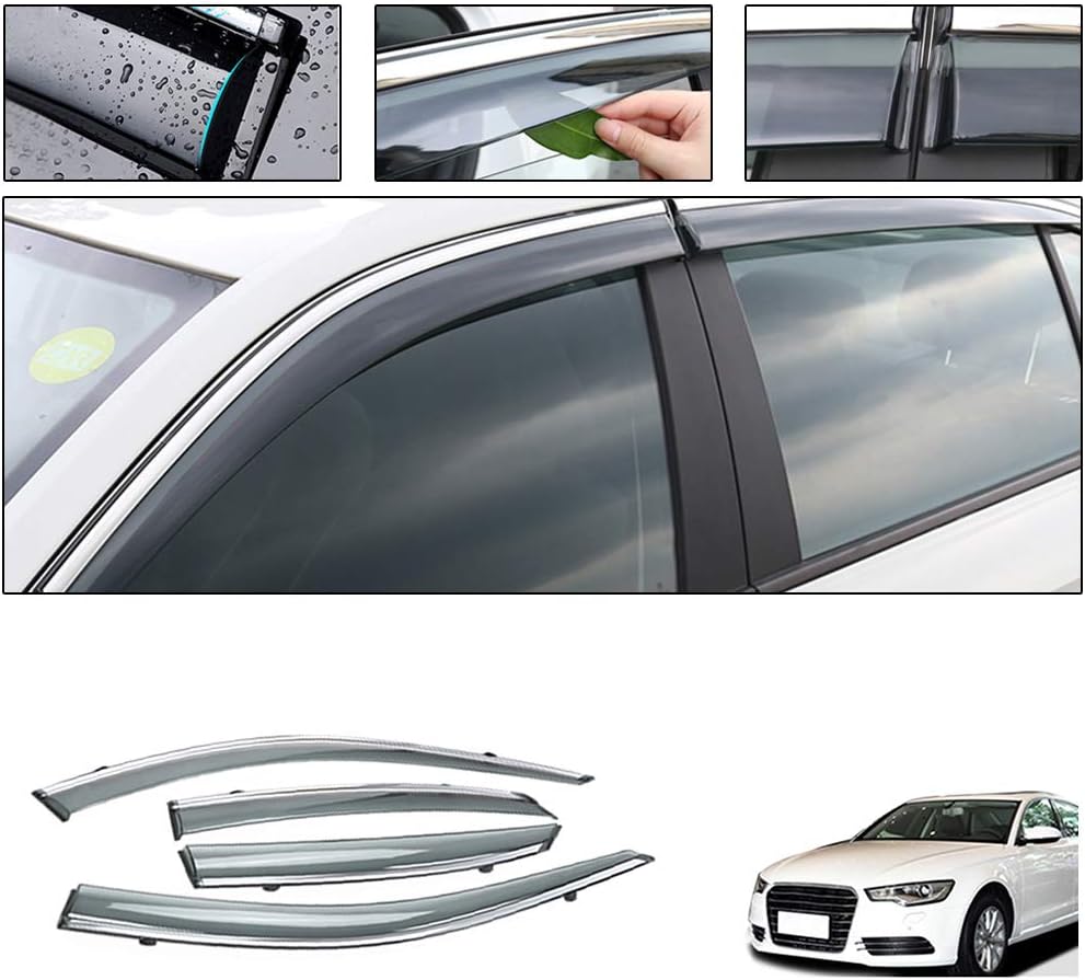 Smoke Tape-On Outside Window Visors Pack of 2 K4311