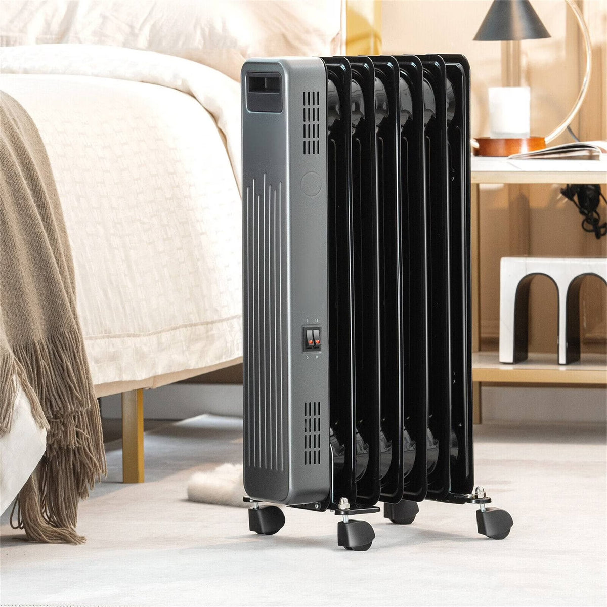 1500W Portable Oil Filled Radiator Heater O24490