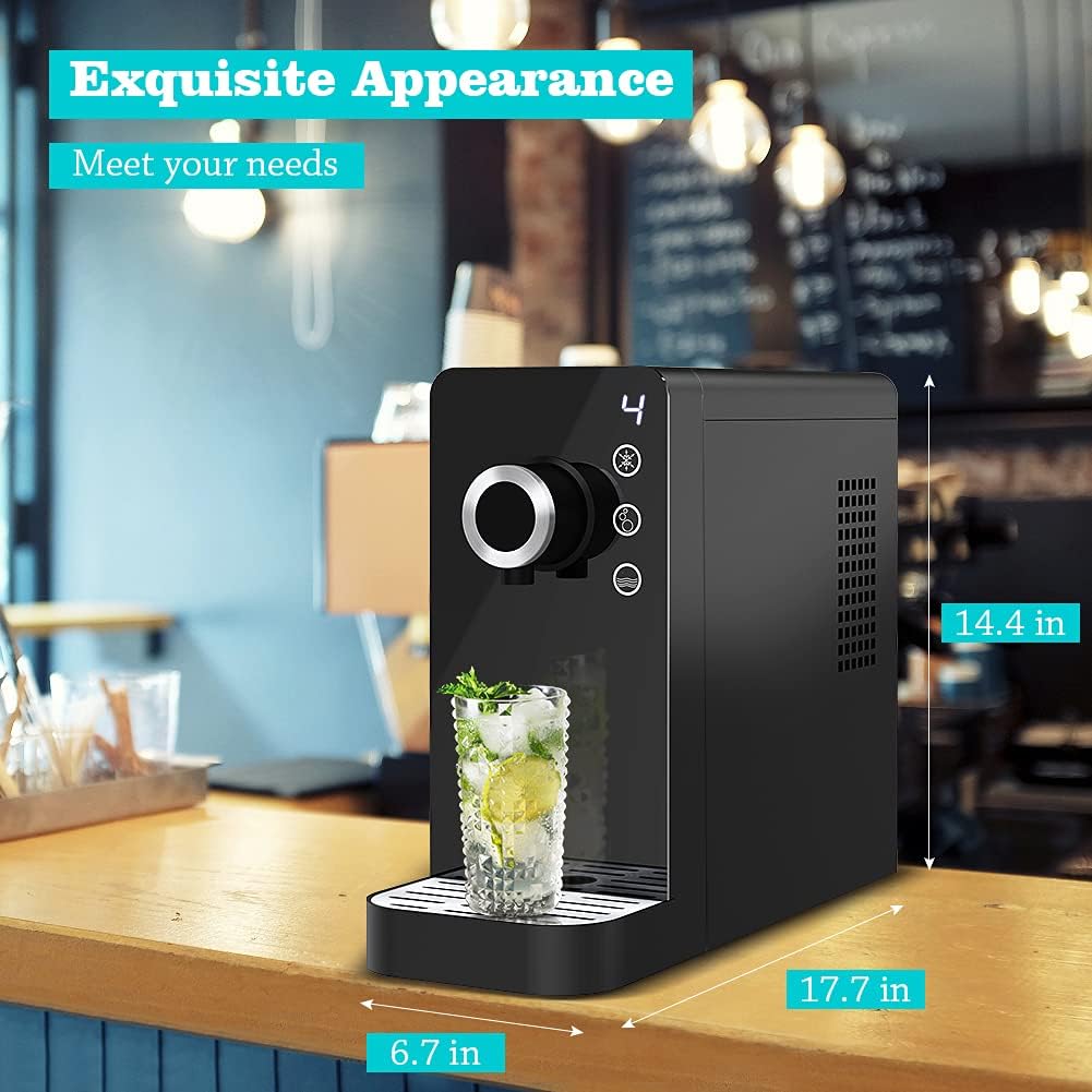 Black Countertop Sparkling Water Maker J159104