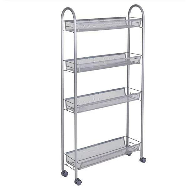 4 Tier Slim Rolling Storage Cart M629