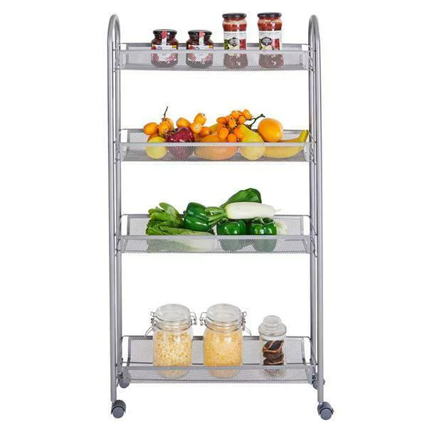 4 Tier Slim Rolling Storage Cart M629