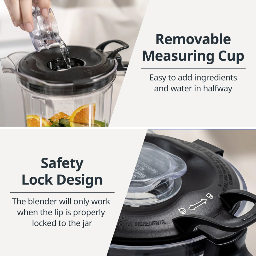 64oz Countertop and Personal Blender, 3 Speeds Pulse, Black F3623