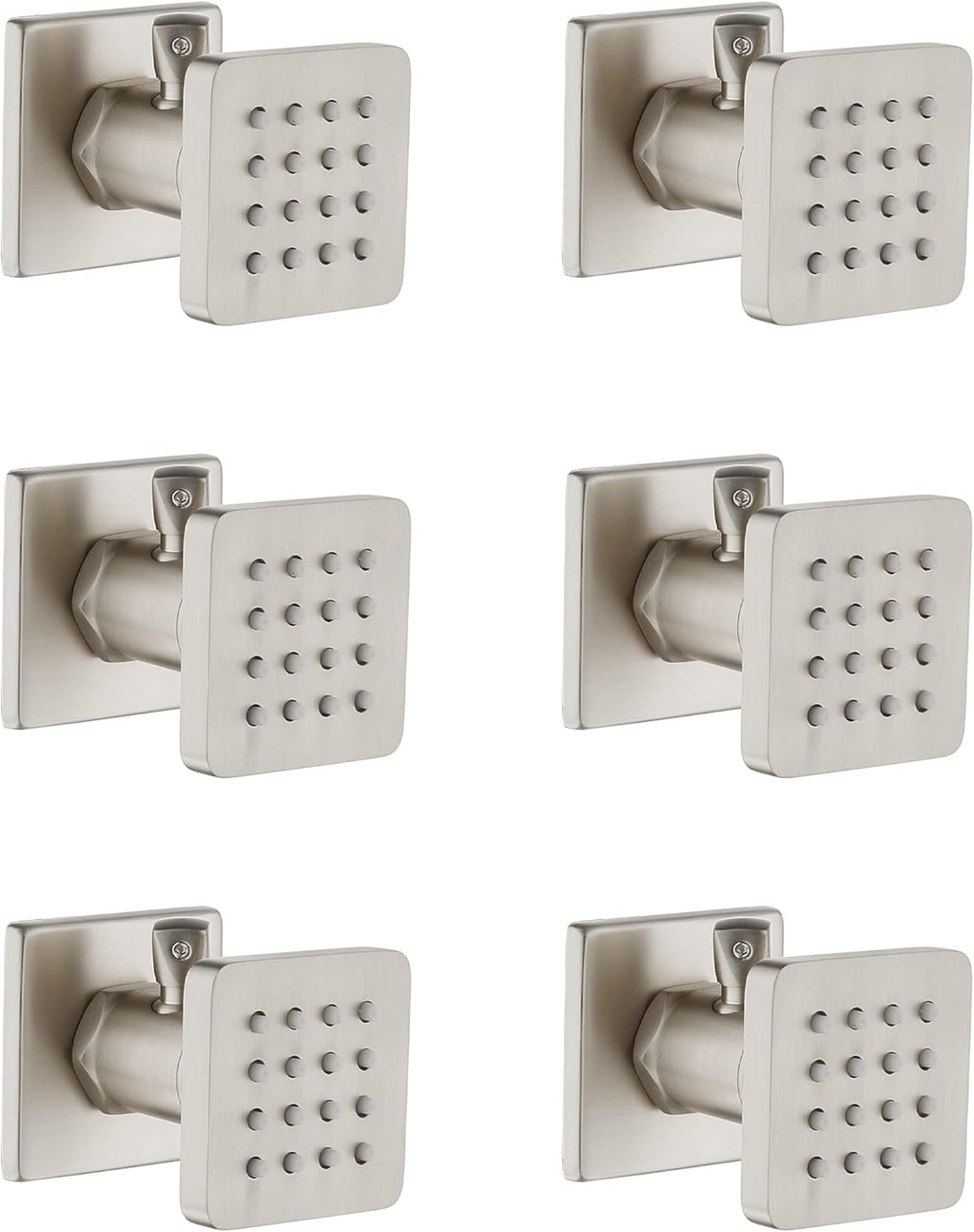 6 Pcs Oil Rubbed Bronze Solid Brass Shower Body Spray Nozzle L315
