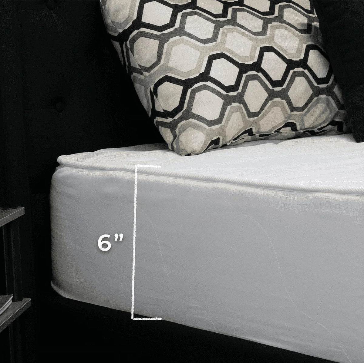 6 Inch Medium Firm Euro Top Foam Mattress J1381