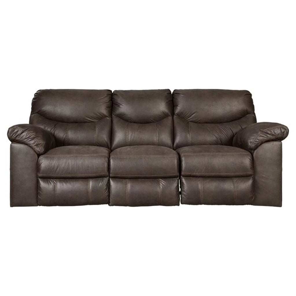 Fabric Reclining Sofa in Teak Brown O61115