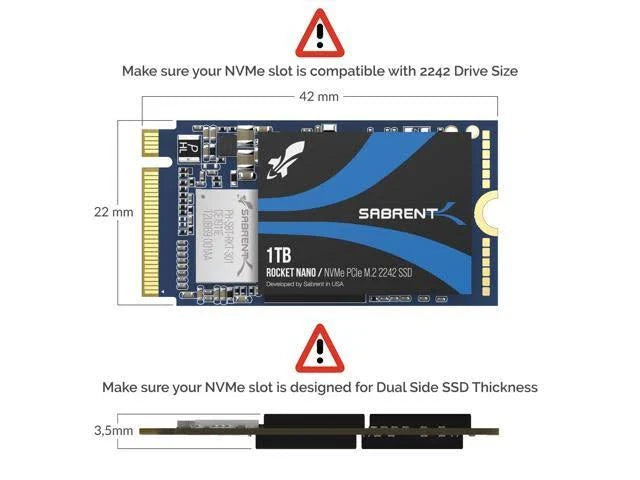 1 TB Solid State Drive - M.2 2242 Internal - PCI D73890