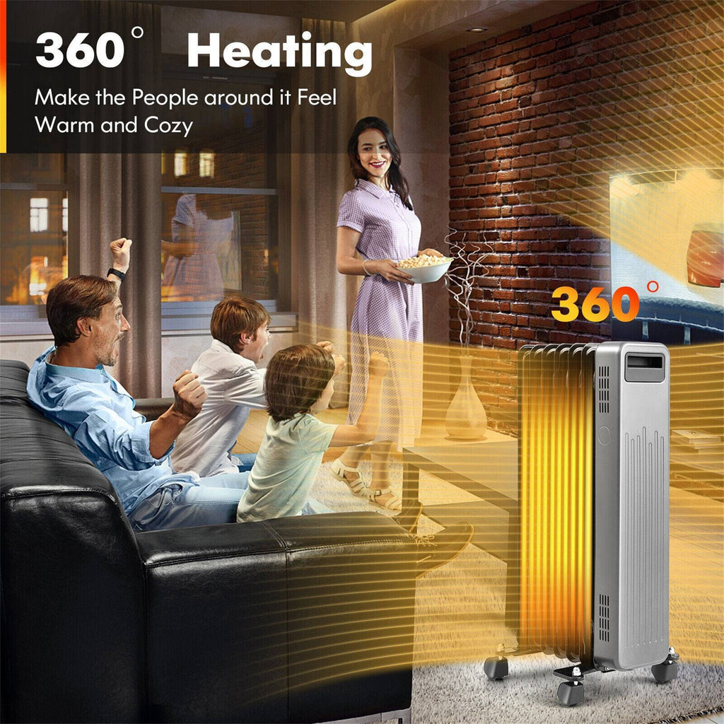 1500W Portable Oil Filled Radiator Heater O24490