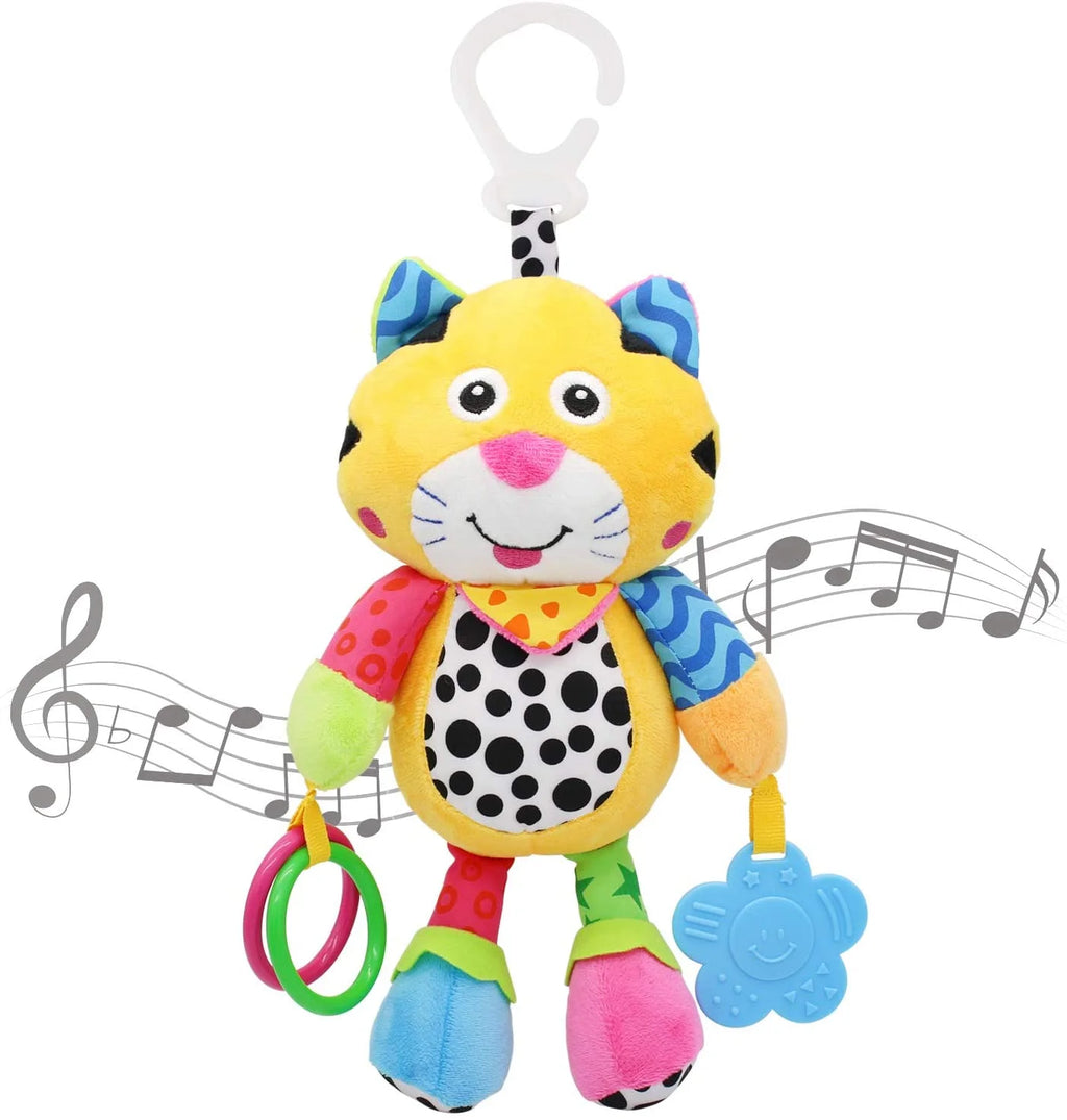 Tiger Baby Car Seat Toys with 24 Music and Teether M23455
