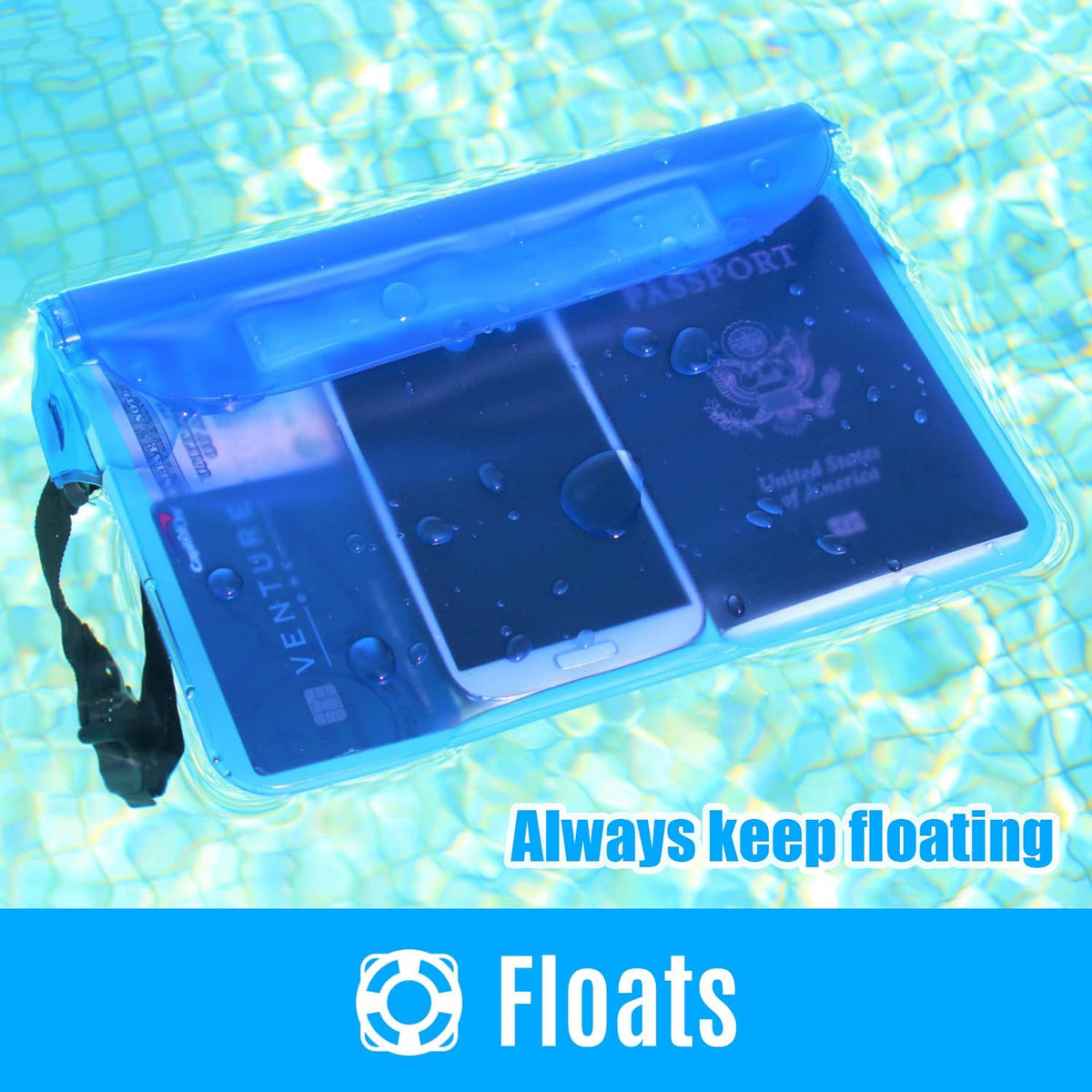 Waterproof Pouch with Waist Strap (2 Pack) U45300