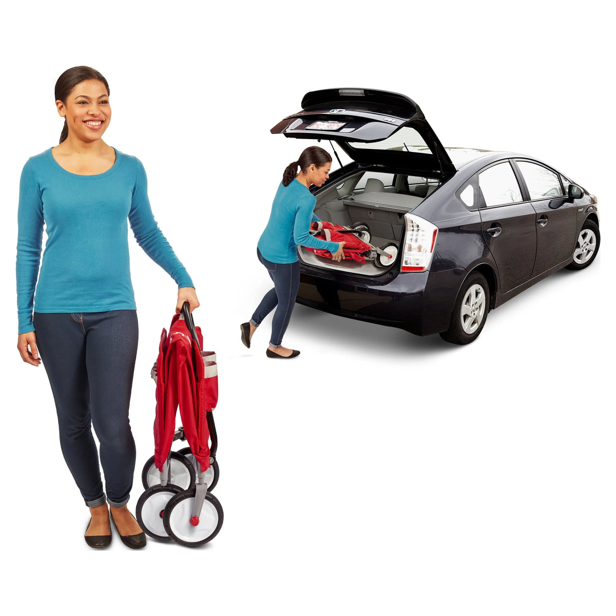 3-in-1 EZ Fold Wagon with Padded Seat and Seat Belts R10436