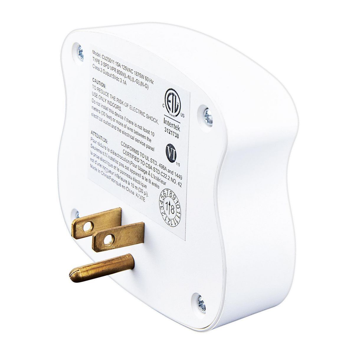 3-Outlet 2 USB Wall Adapter H621237