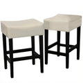 Ivory Backless Counter Stools Set of 2 F582