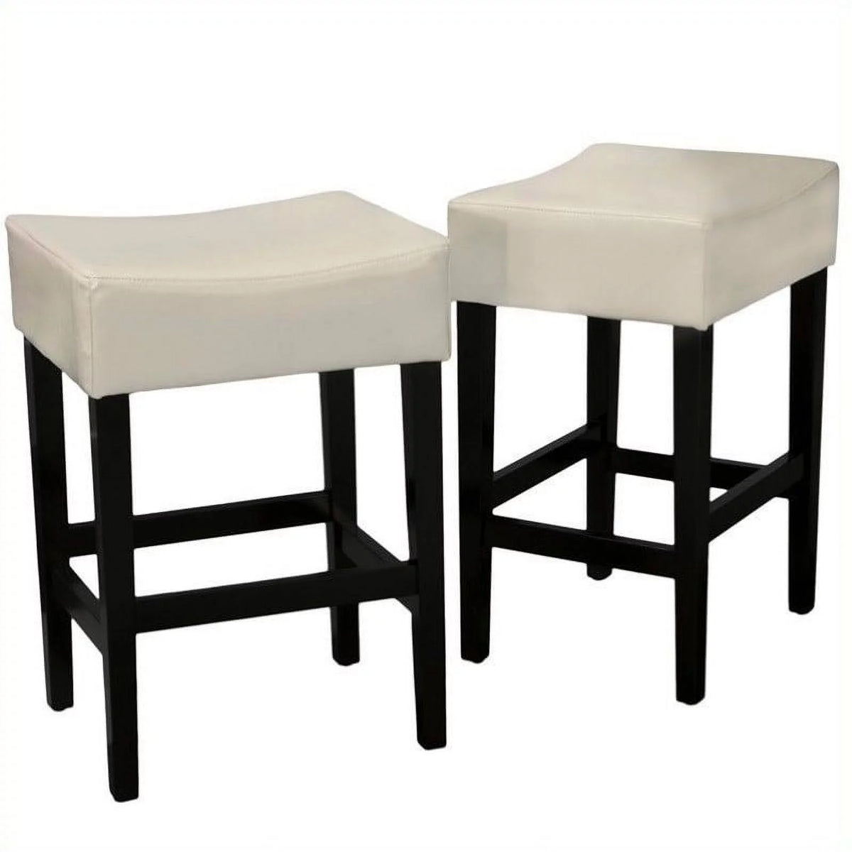 Ivory Backless Counter Stools Set of 2 F582