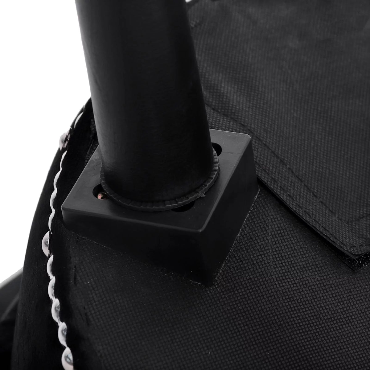 Black Velvet Padded Vanity Stool Q349