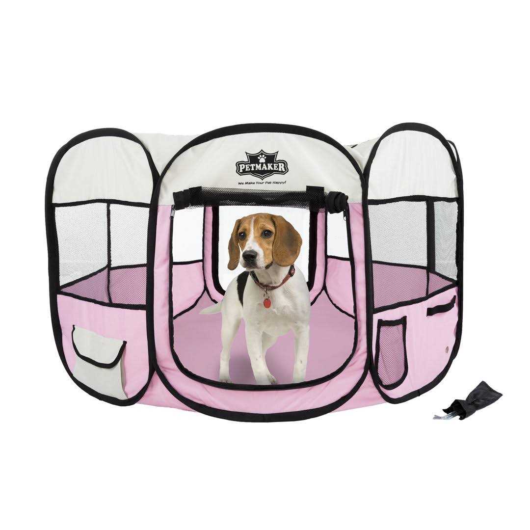Portable Pop-Up Pet Play Pen with Carrying Bag H323757