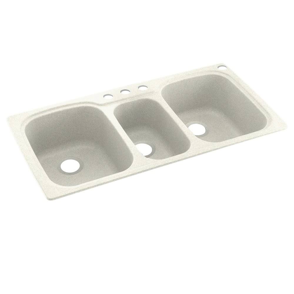 4-Hole Solid Surface Kitchen Sink D186