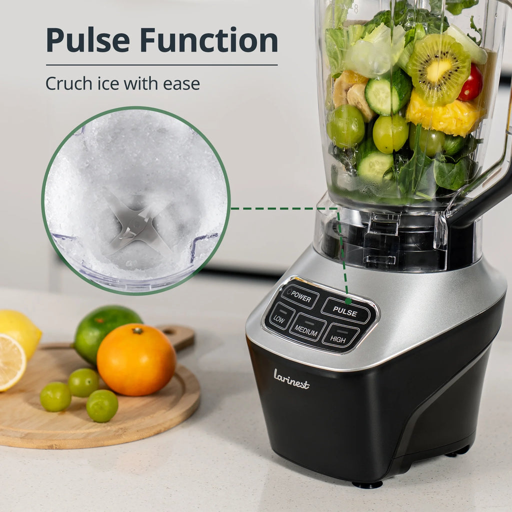64oz Countertop and Personal Blender, 3 Speeds Pulse, Black F3623