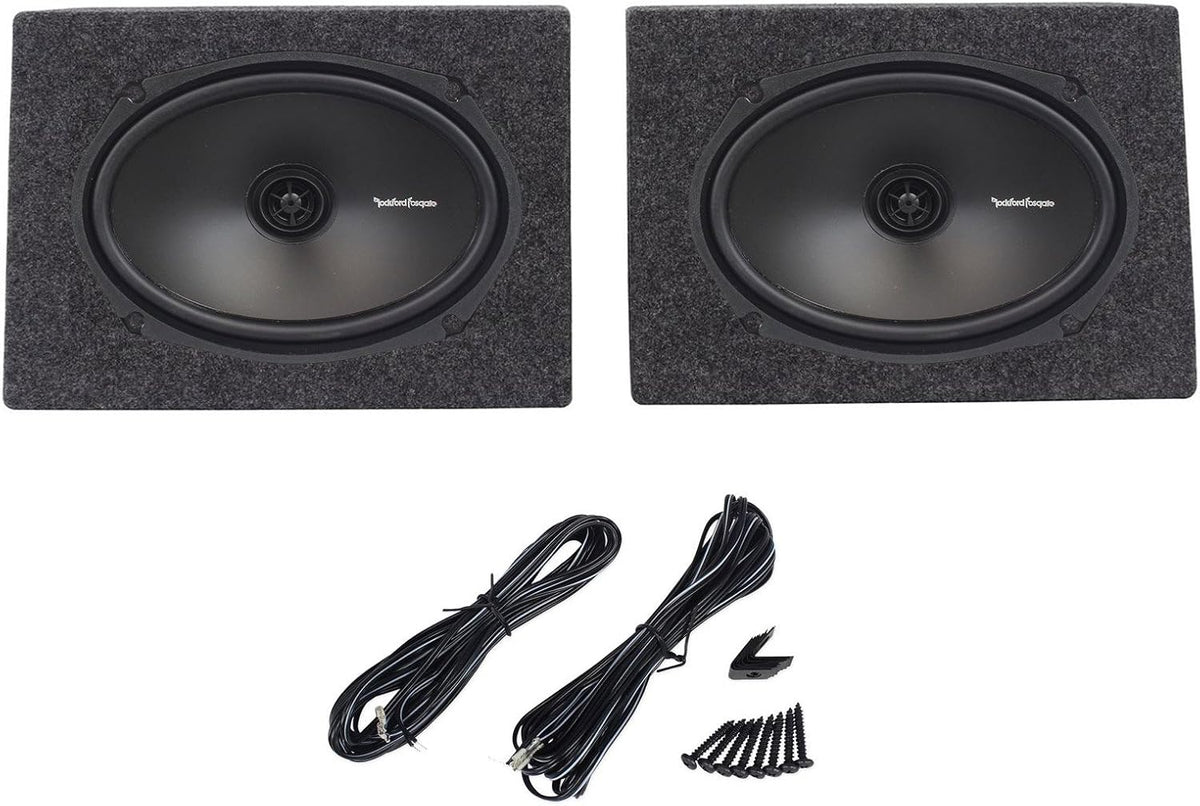 6x9 260W 2-Way Car Audio Pair of Speakers with 2 Sealed Enclosures R394705