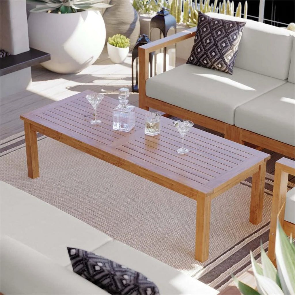 Teak Wood Patio Coffee Table C17270